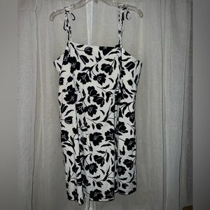Black & White Floral Dress from Old Navy